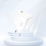Karikues muri Dudao A28EU, 45W GaN, USB C, i bardhë