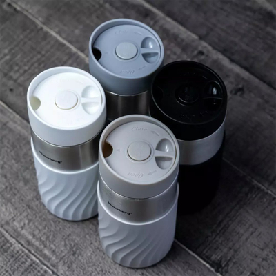 Gotë termike Klausberg Click Clack, 420 ml, çelik inox, bezhë