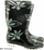 Çizme gome për goca BTD Flower, mbi kyç, PVC i lehtë, me lule, të zeza
