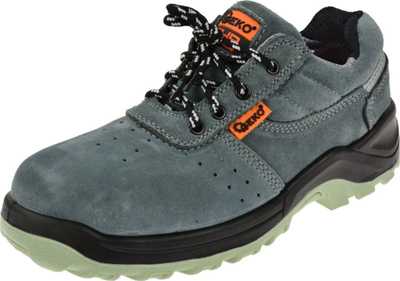 Заштитни работни обувки Geko бр.4 Suede Premium, S1, челик во врвот, сиви, бр. 47