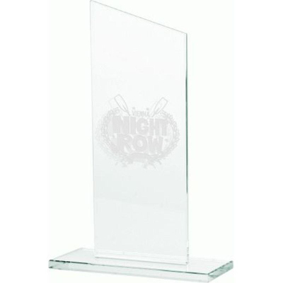 Kupë qelqi Victoria Sport Trophy, me gravurë me porosi, transparente