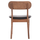 Karrige ngrënieje Sekor HM9945.03, dru rubberwood, ulëse PU, walnut e zezë