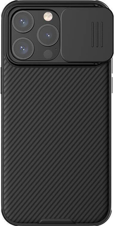 Mbrojtëse telefoni Nillkin CamShield Pro Magnetic, me kapak kamere, për iPhone 14 Pro, e zezë