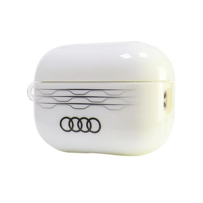 Kapak kufjesh Audi IML Geometric Pattern, për AirPods Pro 2, i bardhë