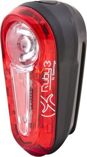 Dritë e pasme pë biçikletë SPANNINGA RUBY 3 XB (SNG-999102), + bateria, e kuqe