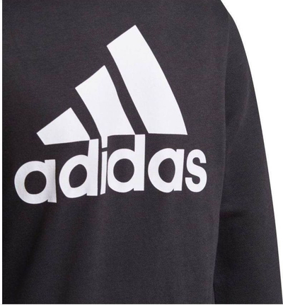 Дуксер со капуч adidas Essentials Full Zip Jr GN4020, за деца, со целосен патент, црн