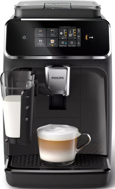 Aparat kafeje Philips LatteGo EP2331/10, presion, sistem LatteGo, gri