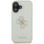 Guaskë telefoni Guess Grained Big 4G Logo për iPhone 16 6.1", lëkurë eko, e gjelbër