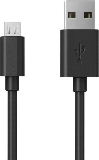 Kabllo USB RealPower 255651, USB A në Micro USB, 0.6m, USB 3.2 Gen 1, e zezë