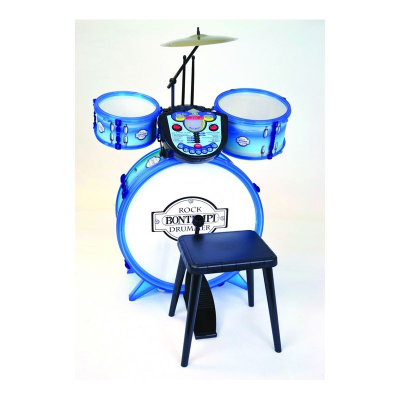 Set daullesh për kalamaj Bontempi, 4 copë, me konsolë elektronike për mësim, blu