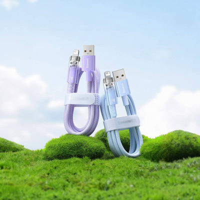 Kabëll USB Lightning Baseus Explorer, 2.4A, 2m, i bardhë
