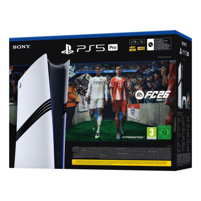 Konzolë Sony PS5 Pro Digital, 2TB, me lojë FC 26, e bardhë
