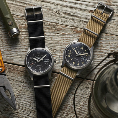 Orë dore për meshkuj Seiko 5 Sports Automatic, e kaftë