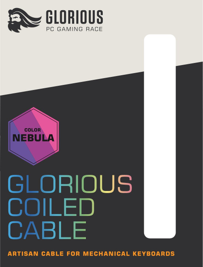 Kabllo USB Glorious GLO CBL COIL NEBULA, USB A me USB C, 1.36 m, lejla