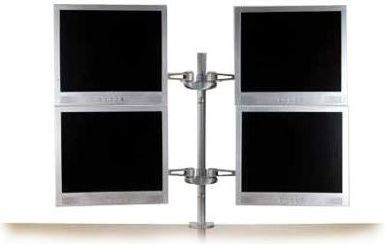 Mbajtëse tavoline Lindy Desk Mounting Bracket 40692, 450mm, tub 570mm, argjendtë