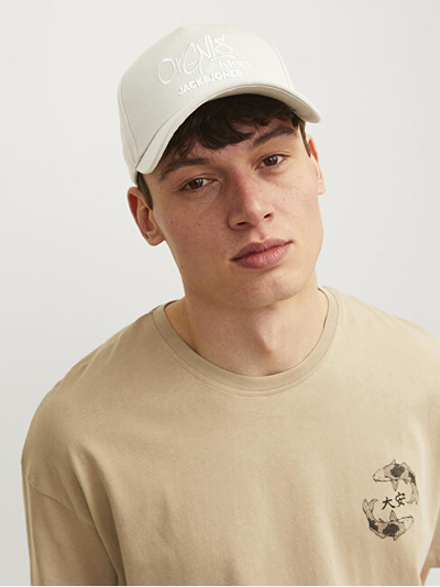 Kapelë për meshkuj Jack&Jones JACPAINT, bezhë
