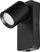 Applik murale Sollux Malta SP 1, GU10 12W, IP20, bazë katrore, e zezë