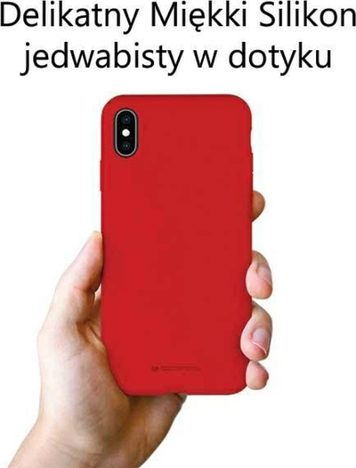 Këllëf silikoni Mercury për Samsung S23 Plus, i kuq