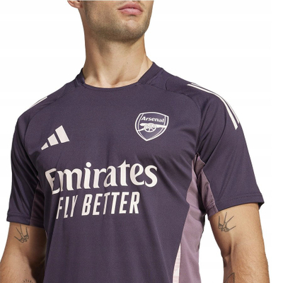 Fanellë stërvitore adidas Arsenal Tiro 2024-25, AEROREADY, material i ricikluar, e kuqe