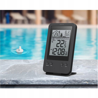 Stacion për matjen e pishinës Sencor SWS 6900 POOL, sensor pa tel, ekran LCD 4.1"