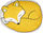 Set jastëkë fëmijësh DHANBAD Fox, pambuk, 50x40cm, të verdhë