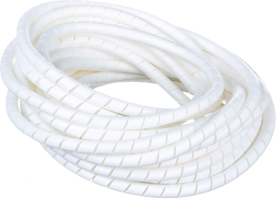 Tub spiral mbrojtës kabllosh Ergom WSN, 19mm, 10m, i bardhë