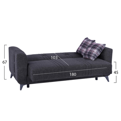 Set divan-shtrat KRISTINA (2 + 3 ulëse) (HM11753), gri