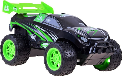Makine lodër me telekomandë Cross Country RC0488, timon 27 MHz, off-road, e zezë jeshile