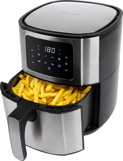 Fritezë ajri Clatronic PC-FR 1239 H, me ekran dixhital, inoks, ngjyrë e zezë