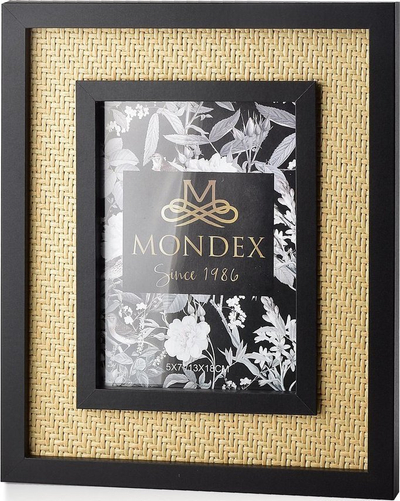 Kornizë fotografie Mondex Adi Braid, 13x18 cm, me mbështetëse, e zezë