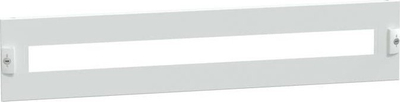 Kapak metalik për panel elektrik Schneider PrismaSet LVS03216, 800x150mm, me prerje për pajisje modulare, gri