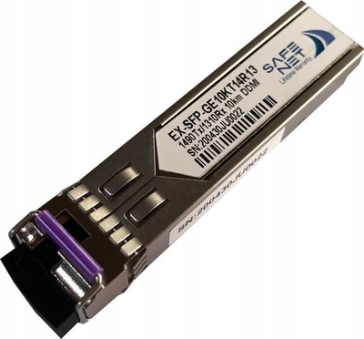 Modul SFP MikroTik S-31DLC20D, 1.25G, 20km Single Mode, ngjyrë argjendi