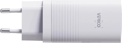 Полнач USB Verico Mojo GaN, 65W, 3 порти, бел