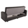 Sofa 3-ulëse Dimos 220x77x83Hcm (HM3074.13), gri