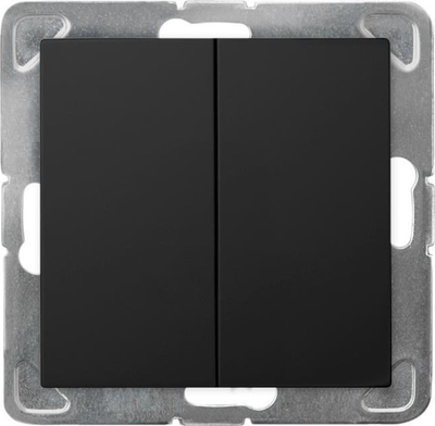 Buton dyfishtë momental Ospel Impresja, montim i fshehtë, black metallic, i zi