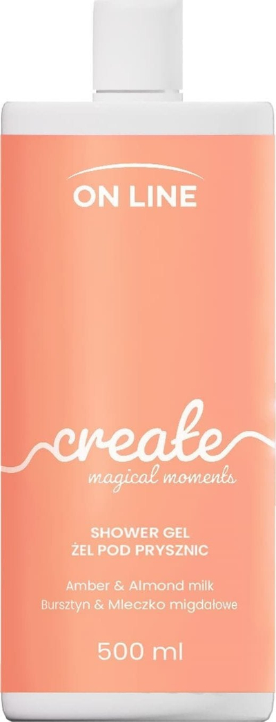 Гел за туширање On Line Create Amber and Almond Milk, 500 ml