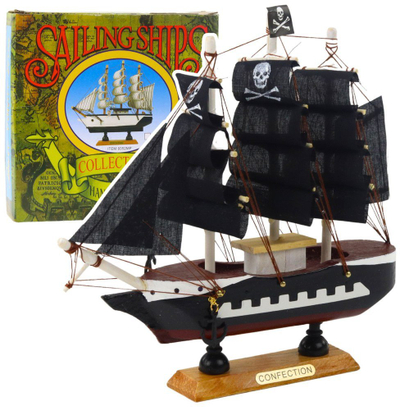 Model anije pirate dekorative Collectible, druri, 20x20cm, i zi
