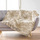Batanije dekorative palm tree print fringed throw, 150x125 cm, pambuk poliester, beige