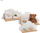 Rafte muri për fëmijë Little Tikes Cloud, set 3 copë, dru, të bardha