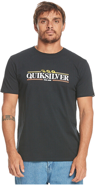 Miacë Quicksilver Gradient Line Regular Fit, e zezë