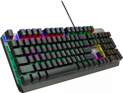 Tastierë mekanike gaming Aula Dawnguard, set 2 copë, backlit RGB, metalike, gri