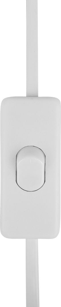 Lampë tavoline FERGUS Ceramic White, bazë qeramike, abat-jour tekstili, e bardhë