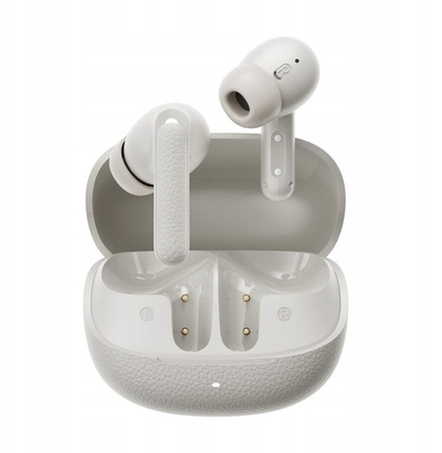 Kufje wireless QCY TWS Buds HT15, ANC, 25 orë bateri, të bardha