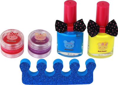 Set lodrash kozmetike Leantoys DIY Beauty, me valixhe, për goca, rozë