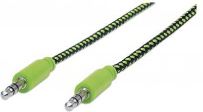 Kabllo audio Manhattan, 3.5mm stereo, 1m, e zezë