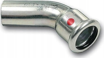 Lak 45° Sanha Therm, 28 mm, çelik karboni