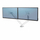 Mbajtës për dy monitorë Fellowes Platinum Series, 40", VESA, me porta USB, i bardhë