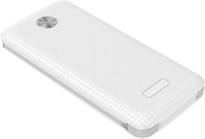 Powerbank Beafon Felixx Premium Carbon 10, 10000mAh, me kabllo të integrume, i bardhë
