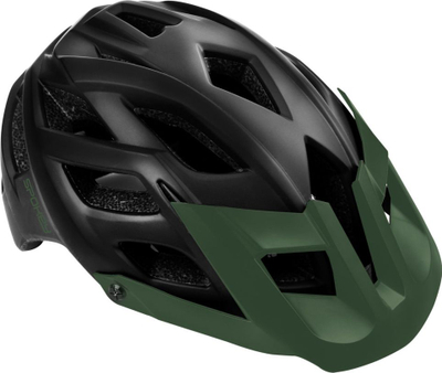 Helmetë për biçikletë Spokey SINGLETRAIL, L, e gjelbër e errët