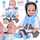 Kukull realiste bebe djalë 50cm ZA5357, që qesh, trup i butë